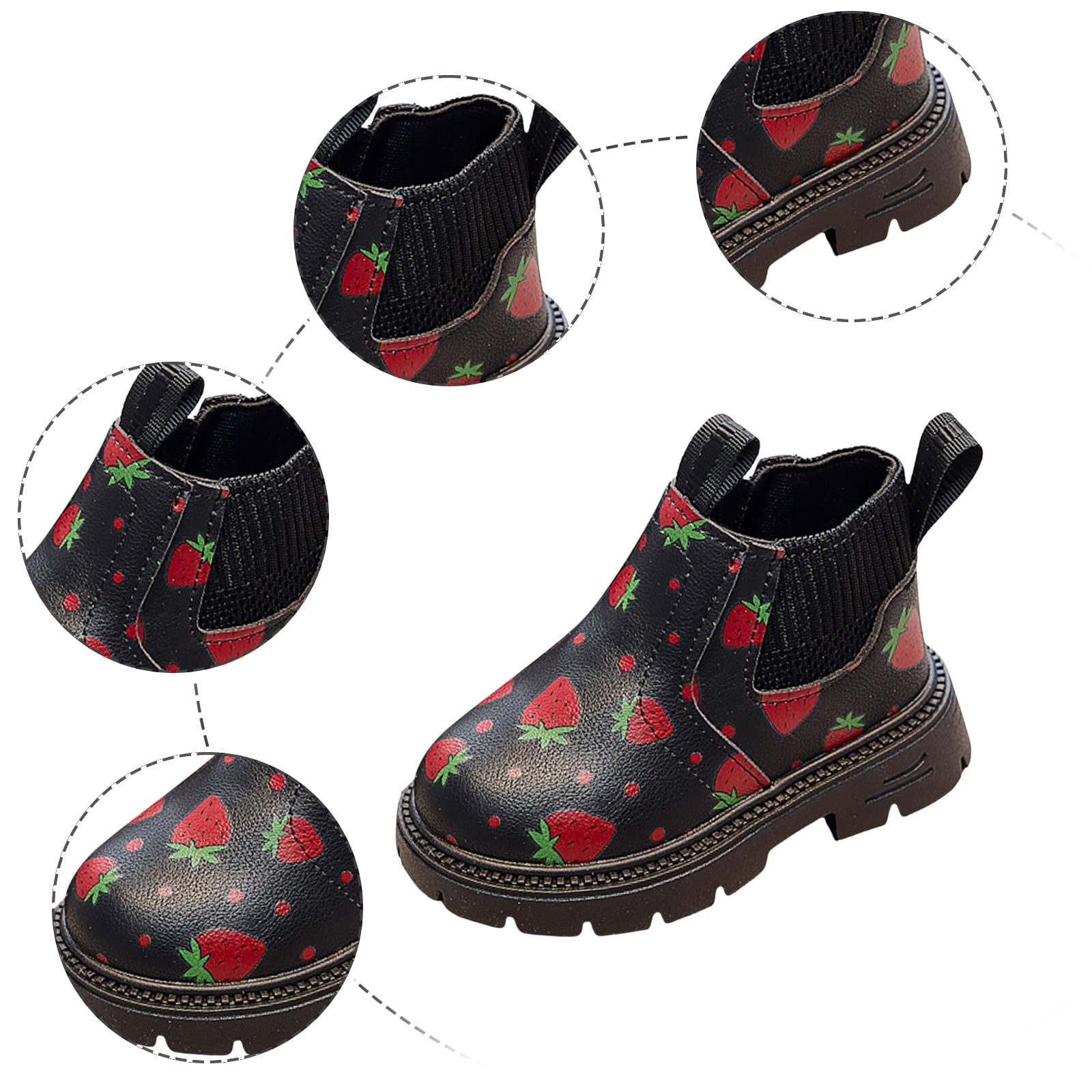 Baby Girls Ankle Boots Cute First Walking Booties Toddler Winter Snow Outdoor Shoes for Little Big Kids