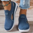 thumbnail image 2 of Orthopedic Platform Sneakers for Women Hollow out Woven Breathable Mesh Non Slip Tennis Shoes Work Arch Support Nursing Cushion Footwear Blue Size 8, 2 of 5