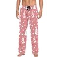 thumbnail image 7 of FORMRS Mens Pajama Pants with Pockets Cotton Sleepwear Lounge Bottoms Sizes S-2XL, Bunny Love Blooms, 7 of 7