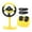 Yellow, variant on yotijay Simulated Steering Wheel for Kids Sounding Toy with Light Sound for Children Pink