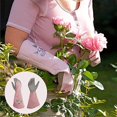 thumbnail image 4 of Une Paire De(m17.5cm)ros Gants Jardinage Femme Cuir,anti-piqre Avec Manche Longue, Gants De Jardin Femme Elegant Avec Broderie Exquise, 4 of 5