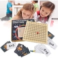thumbnail image 1 of Wooden Math Multiplication Board, Learning & Educational Multiplication Board Game For Kids Over 3 Years Old Superb, 1 of 3