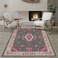 thumbnail image 5 of 6'x9' bedroom carpet carpet slip grip christmas area rug farmhouse area rug high pile area rug, 5 of 10