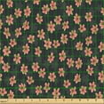 thumbnail image 2 of Ambesonne Coral Fabric by the Yard Upholstery, Flowers Pattern Farmhouse, 10 Yards, Salmon Dark Taupe and Grey, 2 of 5