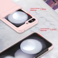 thumbnail image 4 of JiaheCover for Samsung Galaxy Z Flip 5 with Screen Protector Case,Rugged Shockproof Hinge Protector Anti-Scratch Hard PC Slim Protective Case for Samsung Galaxy Z Flip 5,6.7 inch,Pink, 4 of 6