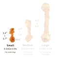 thumbnail image 5 of iPaw Turkey Tendon for Dogs, Hypoallergenic, All Natural Human Grade Puppy Chew, Dog Treats for Signature Series, Rawhide Alternative, 4 Units/Pack Bone (Small), 5 of 6