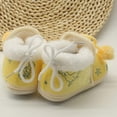 thumbnail image 7 of Girls Kids Cute Bow Slippers with Warm Plush Fleece House Slip-on Shoes, 7 of 7