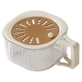 thumbnail image 3 of DOLITY Fruit Drain Basket Home Use Multipurpose Removable Practical Foldable Handle Coffee Color, 3 of 7