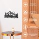 thumbnail image 5 of Decoración de pared de metal con diseño de cadena montañosa, decoración de pared de hierro con temática de naturaleza, escultura de pared para el hogar, cocina, decoración de pared para porche, 5 of 8