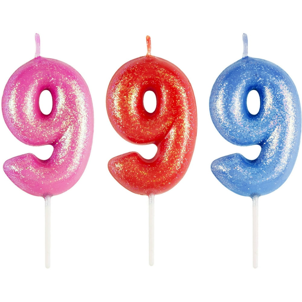 Way to Celebrate 9 Numeral Candle