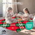 thumbnail image 4 of ODIKA 8'x10' Machine Washable Non-Slip Area Rug, Traditional Tartan Plaid with Holly Berry Accent Motifs High Traffic Rug with Pad, Red, 625710, 4 of 8