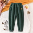 thumbnail image 2 of Shachafan Boys Lined Casual Pants Elastic Waistband Solid Comfortable Thermal Winter Trousers For Outdoor Play Fashionable Baby Boy Clothes, 2 of 4