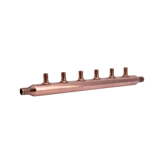 SharkBite 1/2 in. Crimp x 3/4 in. Dia. Crimp Copper 6 Port Manifold
