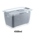 thumbnail image 1 of Boovnll Food Storage Containers with Lids Stackable Fruit Vegetable Storage Containers for Fridge Draining Fresh Containers 3 in 1 Produce Storage Containers Large Organizer Bins with Lid & Colander, 1 of 3