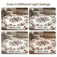 thumbnail image 7 of ODIKA 9'x12' Washable Area Rug Non-Shedding, Easy Care Vintage Roses Ornate Scroll Border Semicircle Cookies Circle Semi Refined for Master Suite, California King, Under Bed, 7 of 7
