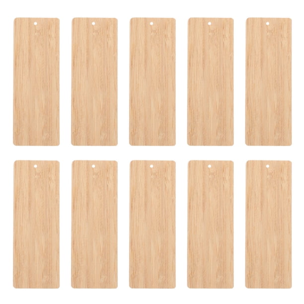 10pcs en blanco bambú marcador de bricolaje bambú en blanco marcador de bricolaje decoración de artesanía