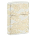 thumbnail image 2 of Zippo Waves Design White Matte Pocket Lighter, 2 of 6