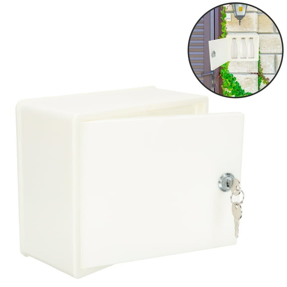 WEAVILUX Mail Boxes White Plastic Households Mail Collection 1Pcs