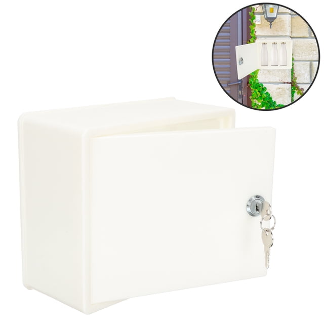 unbranded Buzón Para Pared Con Seguro Y Material Plástico Duradero Para Uso Exterior