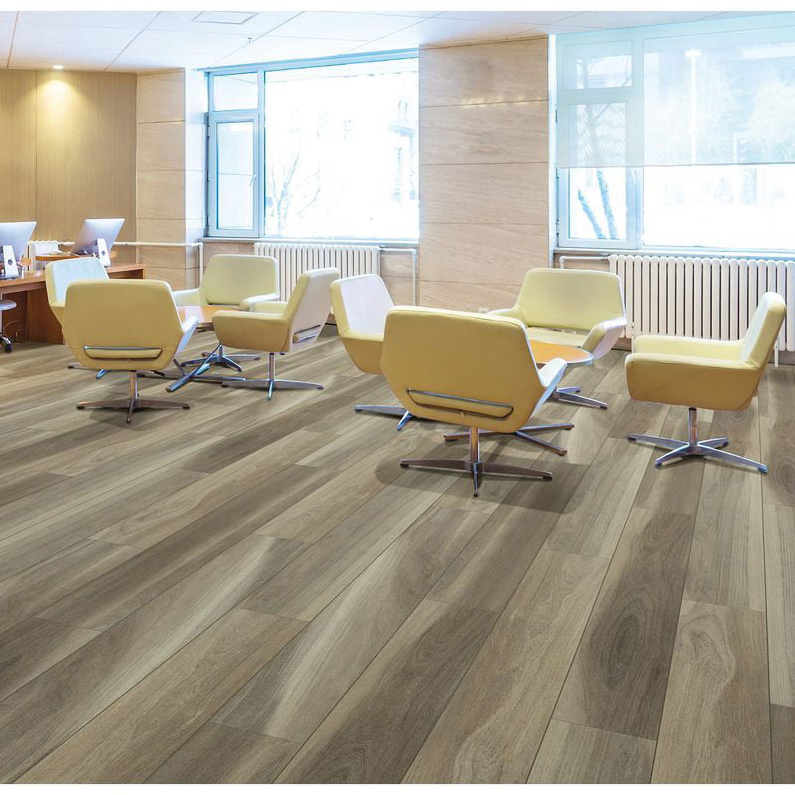 Timber Trail 9 in. x 59 in. Color Mocha Oak, Luxury Vinyl Plank Flooring (21.79 sq. ft. / Carton) (6 Planks)