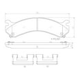 thumbnail image 2 of Brembo OE P10041N Premium Rear Brake Pads for 2009-2010 GMC Sierra 3500 HD and Chevrolet Silverado 3500 HD, 2 of 2