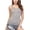 Gray, variant on CARCOS 2 Packs Womens Tank Tops with Built in Shelf Bra Plus Size Basic Stretchy Padded Camisole Casual Layering Tanks Undershirt Black-Gray XXL