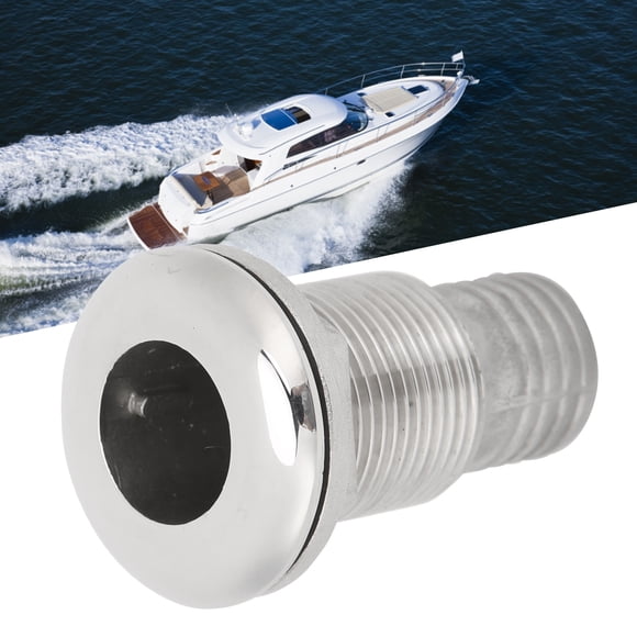 Thru Hull Fittings for Boats, Stainless Steel Boat Thru Hull Connector Marine Through Hull Fitting Marine Hardware for Boats, Yachts, Marine