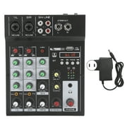 price crashPortable 4 Channel BT Mixing Console Digital Audio Mixer Builtin Reverb Effect 100240V(US )
