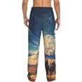 thumbnail image 7 of Salouo Western Desert Cloud Cowboy Print Pajama Pants for Men, Lounge Pants Elastic Waistband Casual Men's sleepwear Loungewear Sleep Pajama Pant -Large, 7 of 7