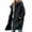19#Dark Gray, variant on Women's Winter Single Breasted Long Coat with Hooded Casual Trench Coat Jacket Trendy PeaCoat Coffee 2XL