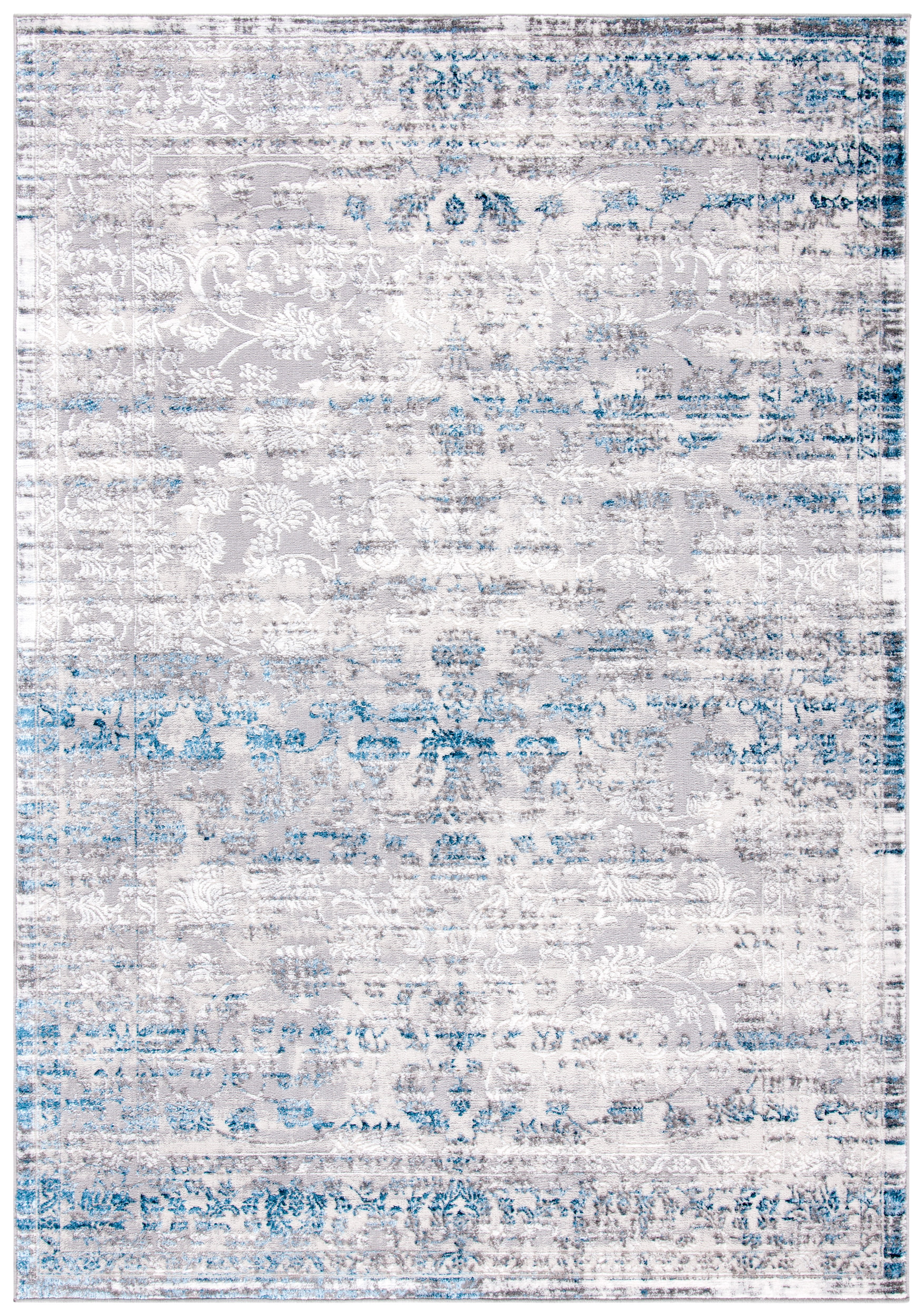SAFAVIEH Amelia Wessex Abstract Area Rug, Gray/Blue, 4'5" x 6'5"