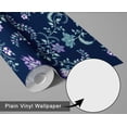 thumbnail image 6 of S4Sassy Peel & Stick Vinyl Wallpaper, Rustic Floral Vine Print Wallpaper Contact Paper Waterproof- Blue 25"x60",Removable Wall Covering for Home Decor in Living Areas, Renter Spaces, Cabinet, 6 of 9