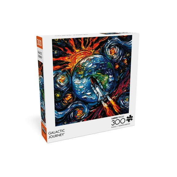 Buffalo Games Galactic Journey 300-Piece Interlocking Jigsaw Puzzle for Adults Ages 14 
