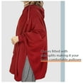 thumbnail image 4 of Oversized Hooded Poncho Cape, Casual Hoodie Sweatshirt, Batwing Coat Pullover | Light Weight, Cozy, Comfortable, Roomy | for Adults Women Men Teens, 4 of 7