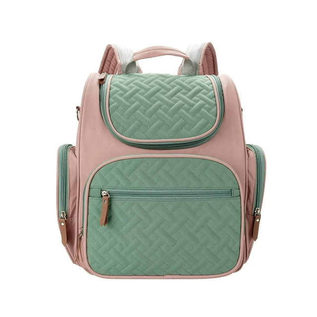 Bolsa de pañales Mochila Artículos esenciales de viaje Bolsa de bebé, Bolsa de hombro Mochila informal Bolsa de pañales, Bolsa de bebé para mamá para Rosa