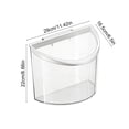 thumbnail image 3 of Weloille Small Wall Mounted Trash Can, Simple Style Hanging Waste Bin, Adhesive No Drilling Garbage Container, Waterproof Dustbin for Kitchen Bathroom Laundry Room Cabinet Door, 3 of 6