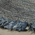 thumbnail image 3 of Indian Handmade Braided Blue Color Cotton , Denim with Natural Jute Round Rugs , Home Decor Carpet Size 5 x 5 Feet Round ( 150 cm x 150 cm), 3 of 3