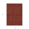 thumbnail image 3 of 8' X 10' Burgundy Geometric Washable Non Skid Indoor Outdoor Area Rug, 3 of 3