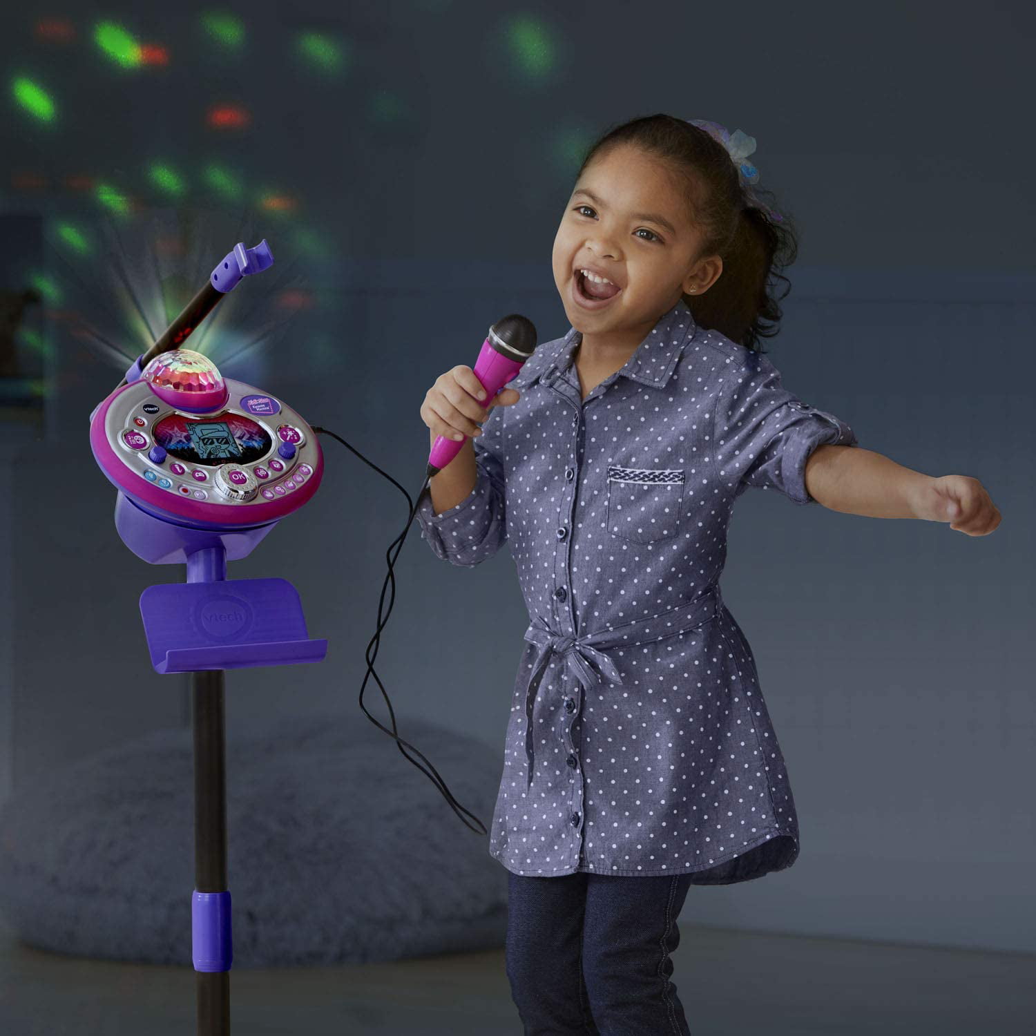 VTech Kidi Star Karaoke Machine, Pink/Purple - Walmart.com