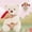 bear hat flower, variant on Fox Stuffed Animal Cute Plush Doll Toy 7 inch for Girls Boys Christmas (pa Fox)