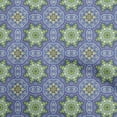 thumbnail image 1 of oneOone Viscose Jersey Medium Blue Fabric Asian Mosaic Fabric For Sewing Printed Craft Fabric By The Yard 60 Inch Wide, 1 of 4