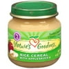 Nature's Goodness: Rice Cereal W/Applesauce Baby Food, 4 oz