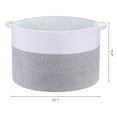thumbnail image 2 of REGALWOVEN Woven Storage Bin with Handle, Shelf Closet Storage Basket for Blankets, Clothes, Shoes Grey 20*20*13.4in, 2 of 5
