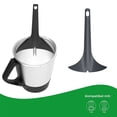 thumbnail image 4 of Espátula extra grande Pastel de crema Ensalada Cuchillo mezclador Plástico negro 28x17.2x6cm Raspador de herramientas de cocina Utensilio para hornear Batidora de masa resistente al calor Utensilios, 4 of 7