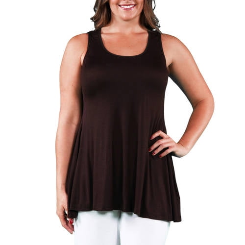 Plus Size Sleeveless Tunic Tank