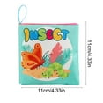 thumbnail image 3 of Libro de tela infantil con temática de frutas | 4 lados, 8 páginas, juguete educativo para la primera infancia | Libro de tela suave para bebés, 3 of 6