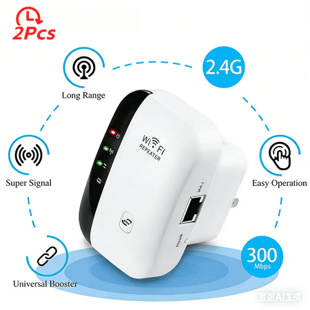2pcs WiFi Range Extender Internet Booster Wireless Signal Repeater for Home Office 2.4GHz Wireless Repeater 300Mbps Speed Easy Setup Wireless Access Point Eliminate Dead Zones Improve WiFi Coverage 2pcs WiFi Range Extender Internet Booster Wireless Signal Repeater for Home Office 2.4GHz Wireless Repeater 300Mbps Speed Easy Setup Wireless Access Point Eliminate Dead Zones Improve WiFi Coverage