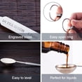 thumbnail image 3 of Stainless Steel Measuring Spoons - Set of 4 Premium Metal Spoons - Strong and Durable - Engraved with Metric and Imperial / US Sizes Including Tablespoon and Teaspoon, 3 of 8
