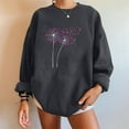 thumbnail image 4 of Crewneck Sweatshirts for Women Print Oversized Loose Breast Cancer Tops Drop Shoulder Casual Pullover Shirts(Gray L), 4 of 4