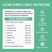 150-Day Supply Horse Amino Acid Supplement - Equine Amino Complex for Muscle, Topline & Recovery Support - Supports Strength, Tissue Repair & Vitality - Daily Horse Supplement Powder